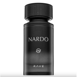 Lattafa Perfume Nardo Black EDP 100 ml — toote vaade; lähivaade; valgel taustal; lähim kadreering