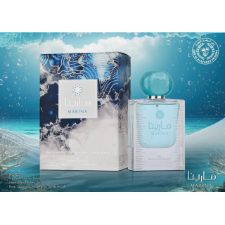 Lattafa Perfume Marina EDP 50 ml — product view; tight close-up; on a white background