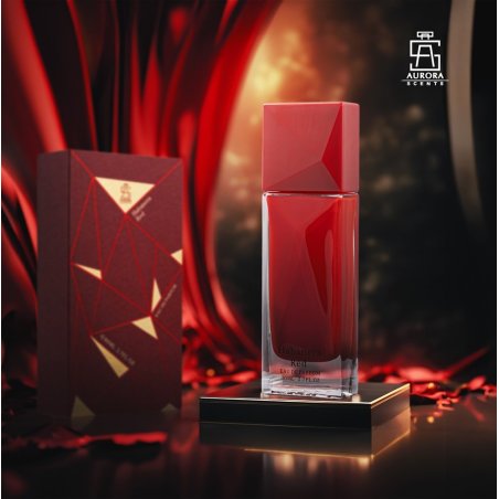 Aurora Scents Habanera Red EDP 80 ml — toote vaade; väga lähivõte; tumedal taustal