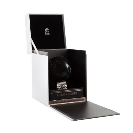 Aurora Scents Black Obsidian EDP 100 ml — упаковка товара; полная композиция; на белом фоне