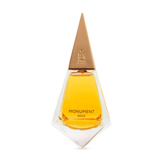 Aurora Scents Monument Gold EDP 75 ml — товар спереди; полная композиция; на белом фоне