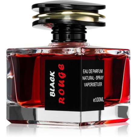 Aurora Scents Black Rouge EDP 100 ml — изображение товара; очень крупный план; на белом фоне; самый широкий кадр