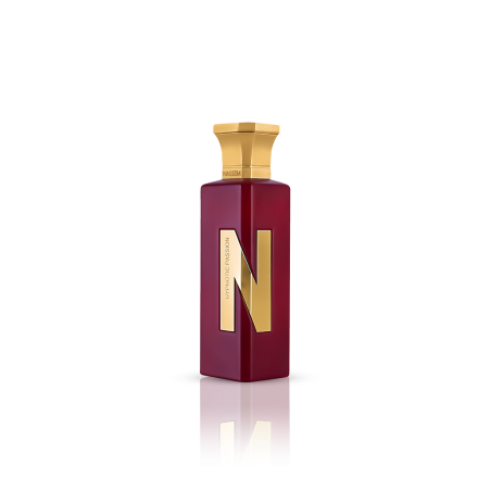 Naseem Hypnotic Passion Aqua EDP 75 ml — toote vaade; lai kompositsioon; valgel taustal
