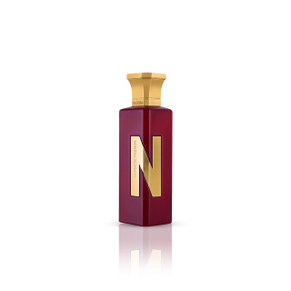 Naseem Hypnotic Passion Aqua EDP 75 ml — toote vaade; lai kompositsioon; valgel taustal