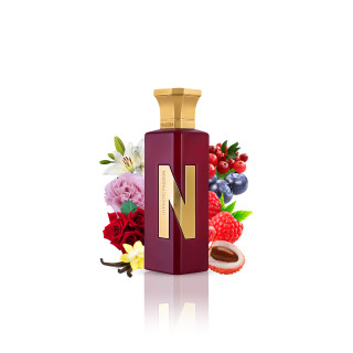 Naseem Hypnotic Passion Aqua EDP 75 ml — toote vaade; täiskompositsioon; valgel taustal