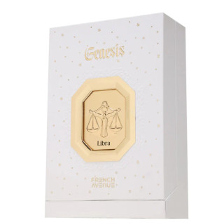 Fragrance World Genesis Libra (Kaalud) EDP 100 ml — toote vaade; lähivaade; toote infograafika; kõige laiem kadreering