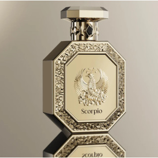 Fragrance World Genesis Scorpio (Skorpion) EDP 100 ml — toote vaade; lähivaade; heledal taustal