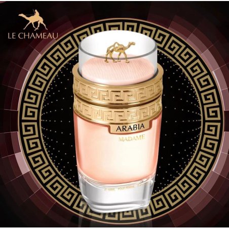 Emper Arabia Madame EDP 100 ml — toote vaade; väga lähivõte; tumedal taustal