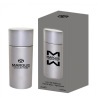 Fragrance World Marque 122 EDP 25 ml — product en verpakking; zeer nabije close-up; op een witte achtergrond