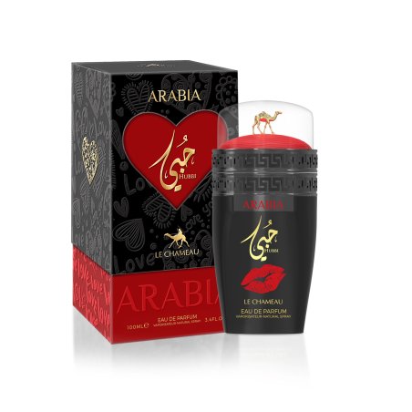Emper Arabia Hubbi EDP 100 ml — упаковка товара; крупный план; на белом фоне