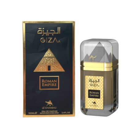 Emper Giza Roman Empire EDP 100 ml — toode ja pakend; lähivaade; valgel taustal