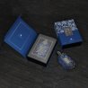 Emper Regal Touch Le Bleu EDP 100 ml — product in een gestileerde setting; volledige compositie; op een houten oppervlak