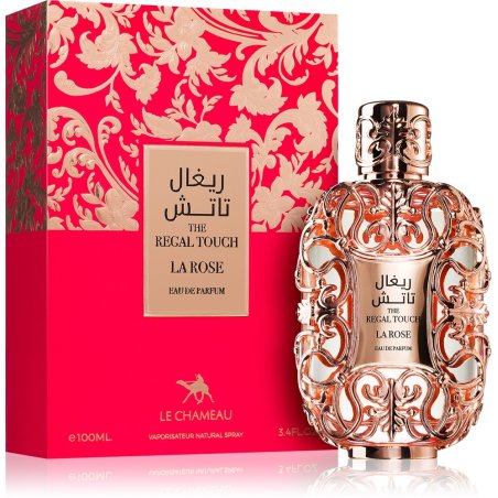 Emper Regal Touch La Rose EDP 100 ml — изображение товара; очень крупный план; на белом фоне