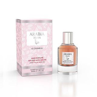 Emper Arabia Haya Hair Perfume 50 ml — товар и упаковка; полная композиция; на белом фоне