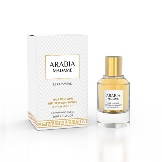 Emper Arabia Madame Hair Perfume 50 ml — produkt og emballage; bred komposition; på hvid baggrund