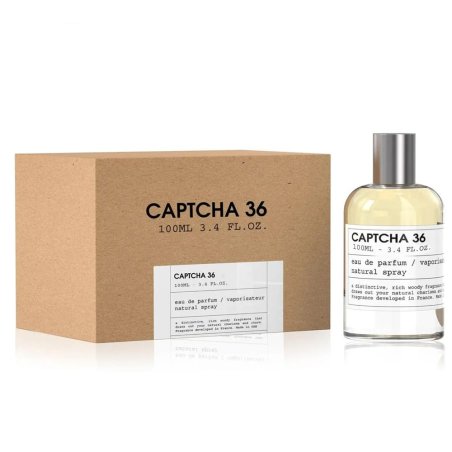 Emper Captcha 36 EDP 100 ml — toode ja pakend; lähivaade; valgel taustal