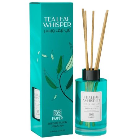 Emper TEA LEAF WHISPER 100 ml — товар и упаковка; крупный план; на белом фоне