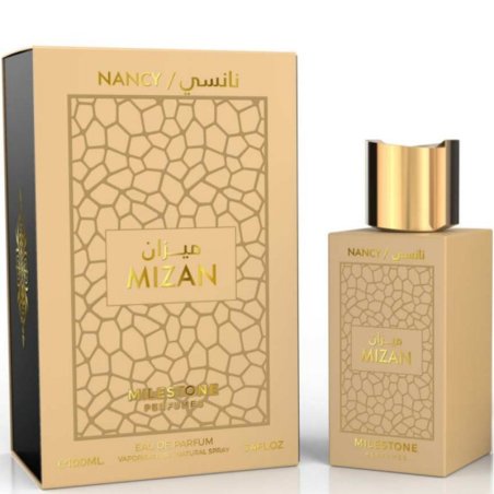 Emper Mizan Nancy EDP 100 ml — toote pakend; väga lähivõte; heledal taustal