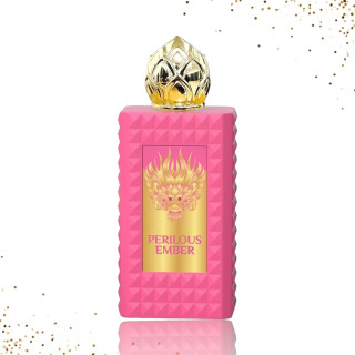 Emper Perilous Ember EDP 90 ml — изображение товара; очень крупный план; на светлом фоне; самый широкий кадр