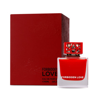 Aurora Scents Forbidden Love EDP 100 ml — упаковка товара; крупный план; на белом фоне