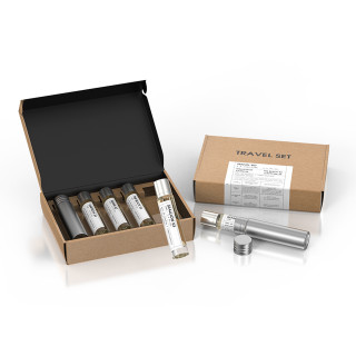 Emper Gift Travel Set EDP 15 ml × 4 — toode eestvaates; lähivaade; valgel taustal