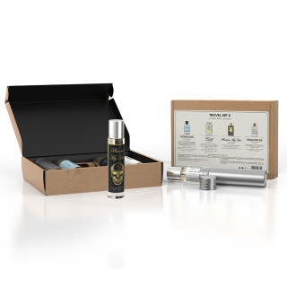 Emper Gift Travel Set II EDP 15 ml × 4 — toode eestvaates; lähivaade; valgel taustal