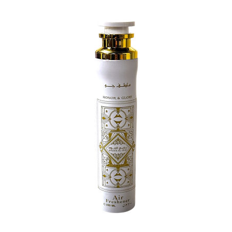 Lattafa Perfume Badee Al Oud Honor & Glory 300 ml — изображение товара; крупный план; на тёмном фоне