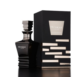 Fragrance World Mythique For Him Maison EDP 80 ml — produktas ir pakuotė; artimas vaizdas; baltame fone