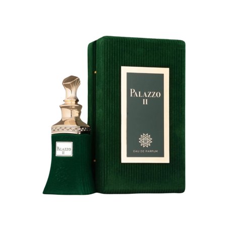 Fragrance World Palazzo II Maison EDP 80 ml — toote vaade; täiskompositsioon; valgel taustal