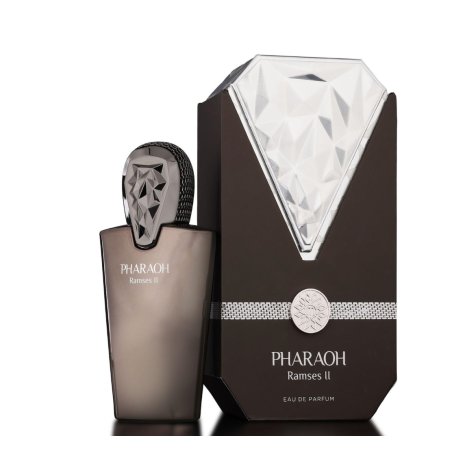 Fragrance World Pharaoh Ramses II Maison EDP 80 ml — toote pakend; lähivaade; valgel taustal