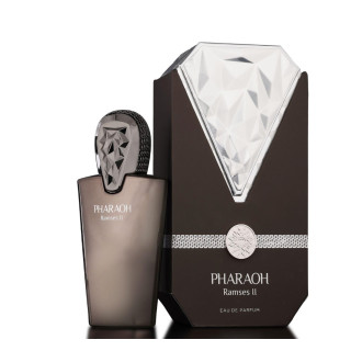 Fragrance World Pharaoh Ramses II Maison EDP 80 ml — toote pakend; lähivaade; valgel taustal