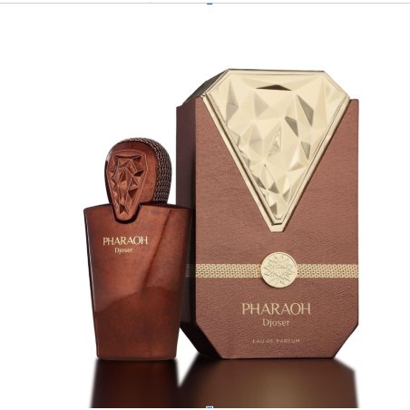 Fragrance World Pharaoh Dioser Maison EDP 80 ml — toote pakend; lähivaade; valgel taustal