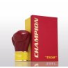 Fragrance World Champion Sugar EDP 80 ml — produkto pakuotė; artimas vaizdas; baltame fone; plačiausias kadras