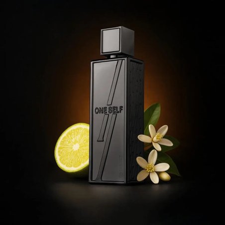Fragrance World One Self EDP 100 ml — produktvisning; fuld komposition; på mørk baggrund