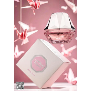 Fragrance World Origami Misty Rose EDP 80 ml — produkto vaizdas; artimas vaizdas; baltame fone