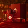 Fragrance World Royal Blend Sequoia EDP 100 ml — product in een gestileerde setting; close-up; op een tafel
