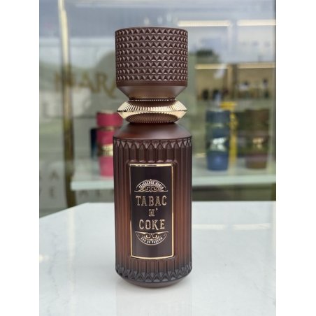 Fragrance World Tabac N' Coke EDP 100 ml — product view; tight close-up; on a white background; closest framing