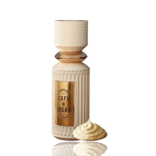 Fragrance World Cafe N' Cream EDP 100 ml — produktvisning; nærbillede; på hvid baggrund