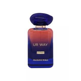 Fragrance World UR Way EDP 100 ml — vista del prodotto; composizione completa; su sfondo bianco