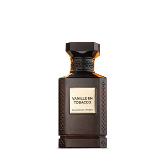 Fragrance World Vanille En Tobacco EDP 80 ml — produkta skats; pilna kompozīcija; uz balta fona