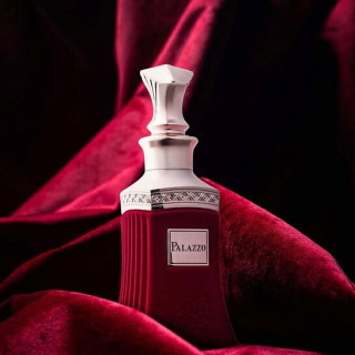 Fragrance World Palazzo I Maison EDP 80 ml — toote vaade; lähivaade; tumedal taustal