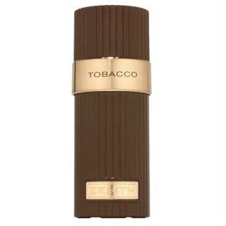 Fragrance World Zenith Tobacco EDP 100 ml — product van voren; close-up; op een witte achtergrond