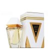Jamr Diamond White EDP 100 ml — productverpakking; volledige compositie; op een witte achtergrond; meest nabije kadrering