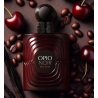 Fragrance World Opio Noir Red Dose EDP 100 ml — toote vaade; väga lähivõte; lõhna koostisosadega