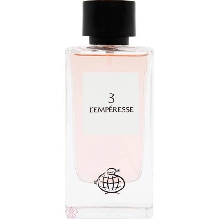 Fragrance World 3 L' Emperesse EDP 100 ml — изглед на продукта; близък план; на бял фон; най-близък кадър