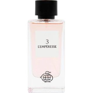 Fragrance World 3 L' Emperesse EDP 100 ml — изображение товара; крупный план; на белом фоне; самый близкий кадр