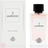 Fragrance World 3 L' Emperesse EDP 100 ml — tuotekuva; lähikuva; valkoisella taustalla; väljin rajaus