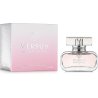 Fragrance World Versus Bright Crystal EDP 100 ml — toode ja pakend; lähivaade; valgel taustal