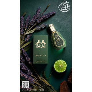 Fragrance World Hartnell EDP 50 ml — изображение товара; очень крупный план; на белом фоне