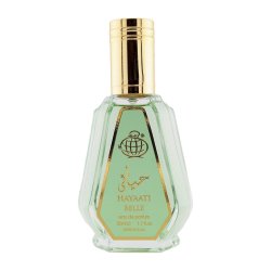 Fragrance World Hayaati Belle EDP 50 ml — товар спереди; крупный план; на белом фоне
